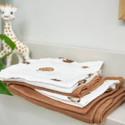 Meyco Baby Muslin Starter Set – Forest Animals Toffee – additional product detail or lifestyle view