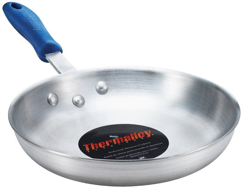 Thermalloy - Fry Pan - with Thermogrip Silicone Sleeve - 8x1.5" / 20.3x3.8 cm - Aluminum