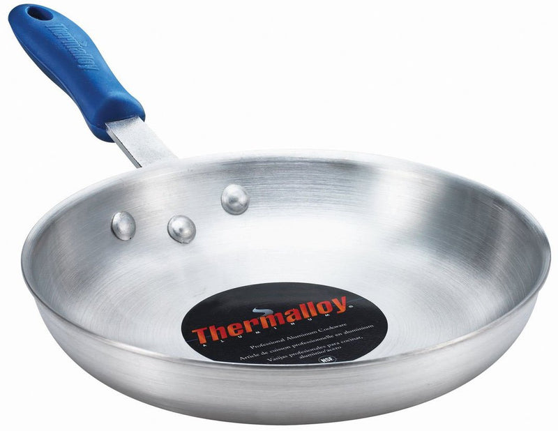 Thermalloy - Fry Pan - with Thermogrip Silicone Sleeve - 8x1.5" / 20.3x3.8 cm - HD - Aluminum