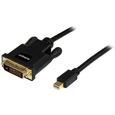 StarTech MDP2DVIMM6B black Mini DisplayPort to DVI cable, 6 ft