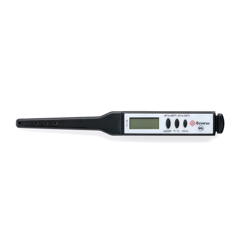 Browne - Thermometer - Pocket - Digital - Thin Tip - 6" / 15 cm ( - 40 / 450 °F or - 40 / 230 °C) NSF