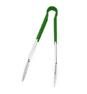 Browne - Tongs, One-Piece, coloured handle, SS PVC coating, 16"/40.6cm, Green