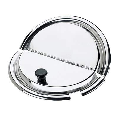 Browne - Vegetable Inset Cover For 575587 - Hinged & Notched - Stainless Steel