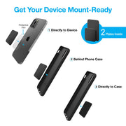 Naztech – MagBuddy Elite Magnetic Laptop Phone & Tablet Mount – Black – mounting plates and components