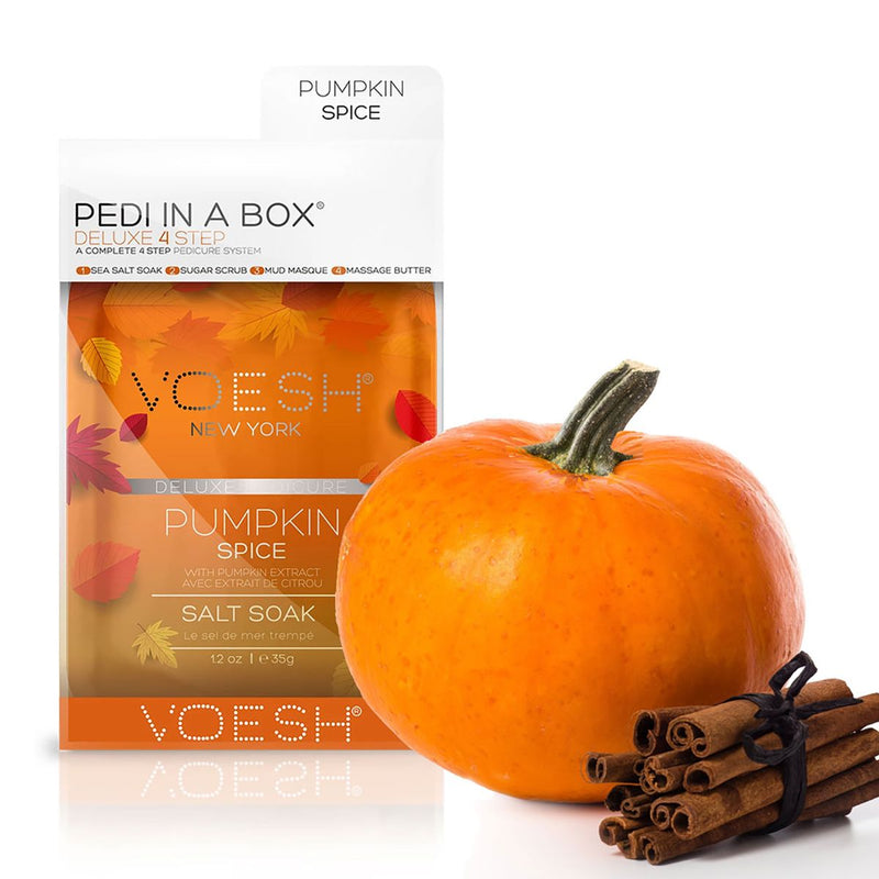 VOESH - Pedi in a Box Deluxe - Pumpkin Pie (4-Step Set)