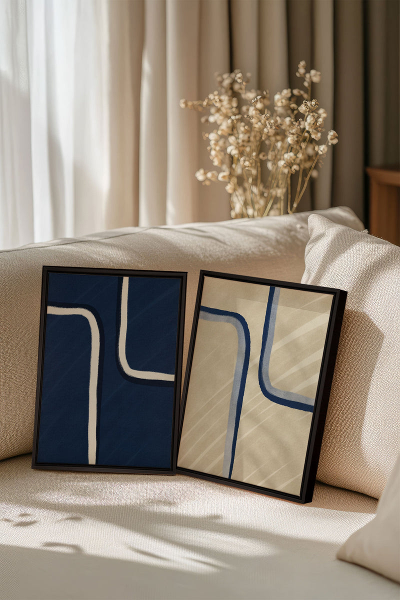 DUAL FORM DUO (2 Oeuvres sur toile étirée)