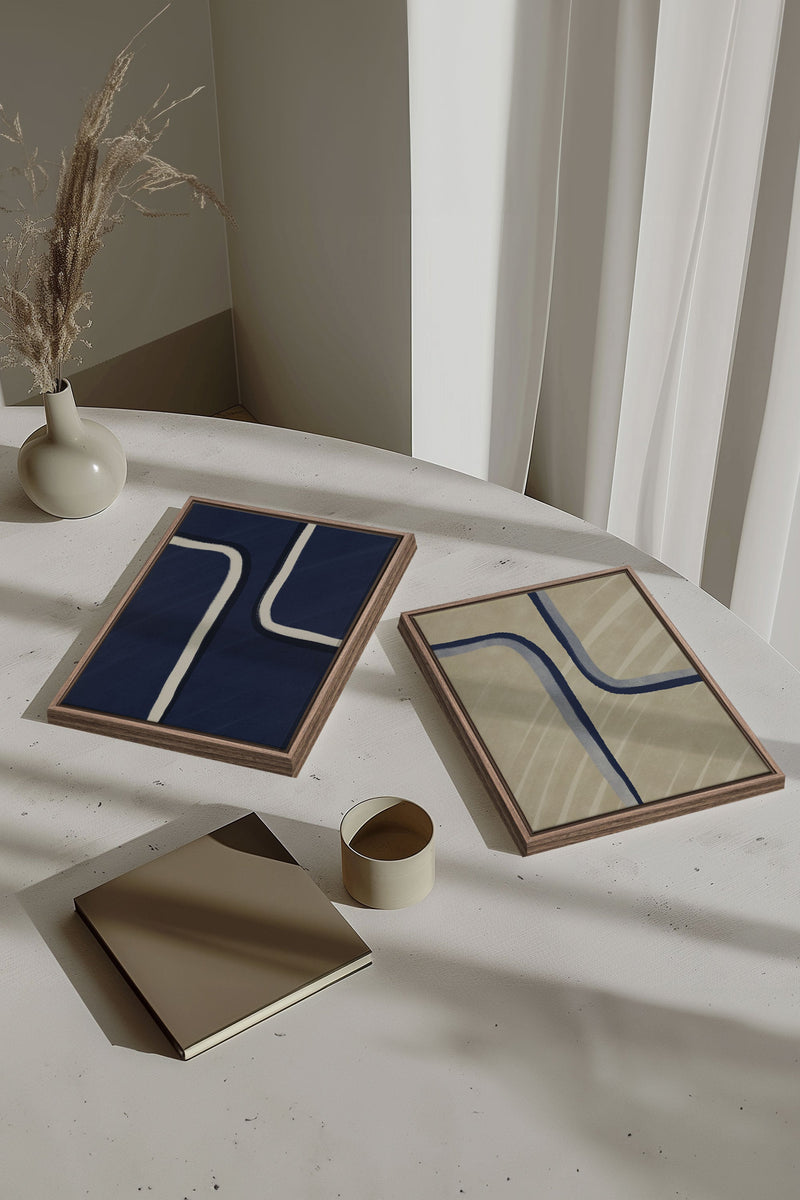 DUAL FORM DUO (2 Oeuvres sur toile étirée)