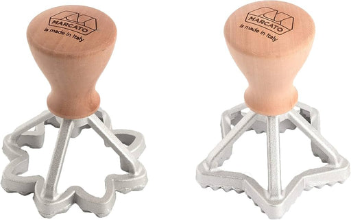 MARCATO - Biscottini Stamp Kit é Star 65 mm + Flower 70 mm Cookie Tools