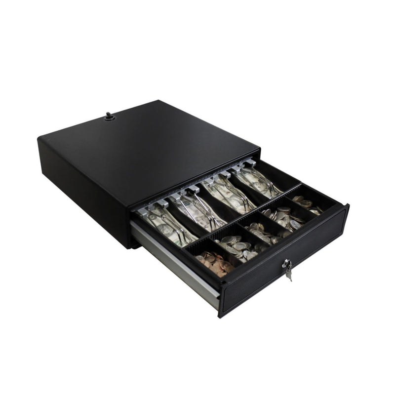 Adesso 16 in POS Cash Drawer in black