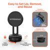HyperGear - Car Mount Mag Vac Magnetic with Multi-Surface Suction - Black