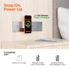 HyperGear - Wall Charger MaxCharge 40W 3-in-1 Dual USB-C PD Output with Magnetic Wireless Fast Charger - White