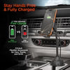 HyperGear - Car Mount Universal Cup Holder EZ Grip with 15W Wireless Fast Charging - Black