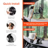 HyperGear - Car Mount 3-in-1 Kit Mag Grip with 15W Magnetic Wireless Fast Charging - Black