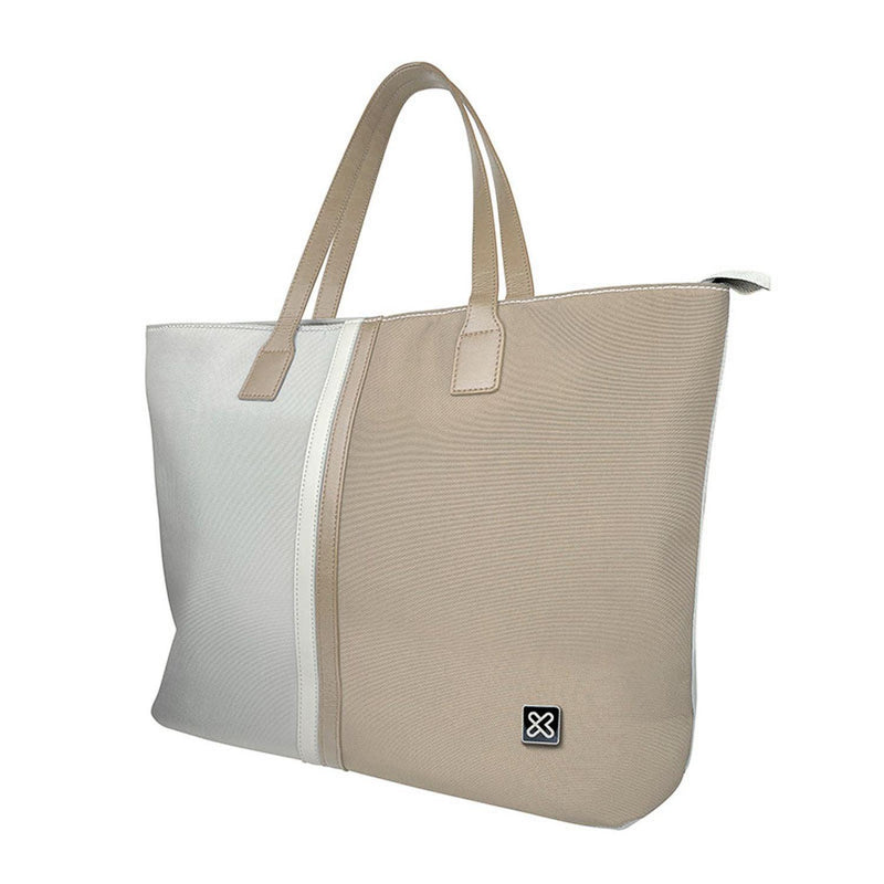 Klip Xtreme Capri Women's Laptop Handbag in gray and white – view 2