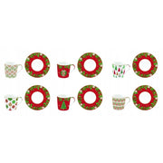 STUDIO-1811 - Jingle Bells 100ml (3.4oz) Espresso Cups Set of 6