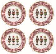 STUDIO-1811 - Nutcrackers Set of 4 Assorted Dessert Plates