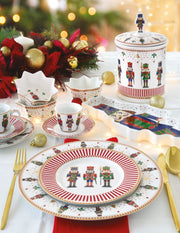 STUDIO-1811 - Nutcrackers Set of 4 Assorted Dessert Plates
