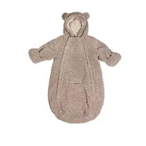 7AM Enfant Teddy baby bunting in Oatmeal, size 3-6 months