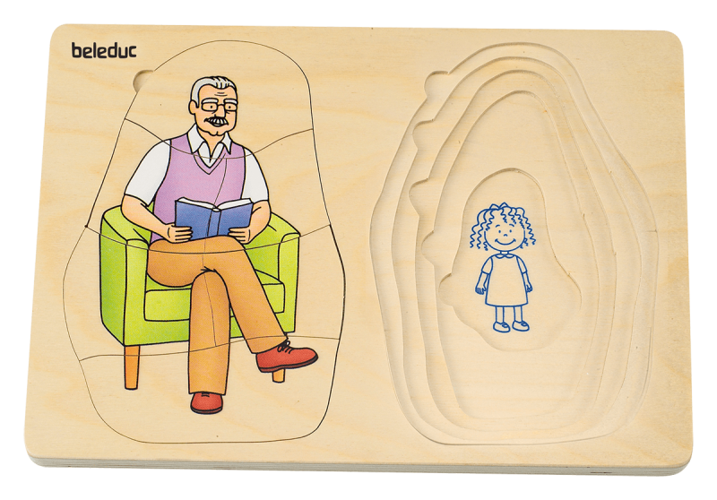 Beleduc - Layer Puzzle - Grandma & Grandpa - Limolin 