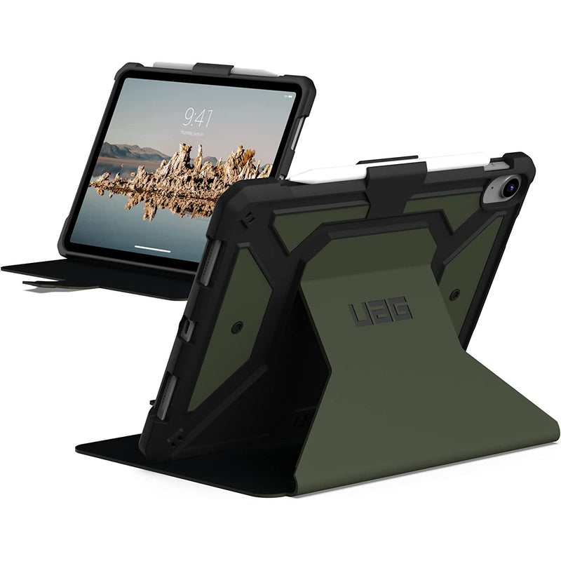 UAG Metropolis SE rugged folio case for iPad 10.9 in (10th Gen) in olive – view 3