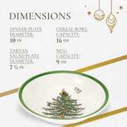 Spode - Christmas Tree 16-Piece Tartan Dinnerware Set