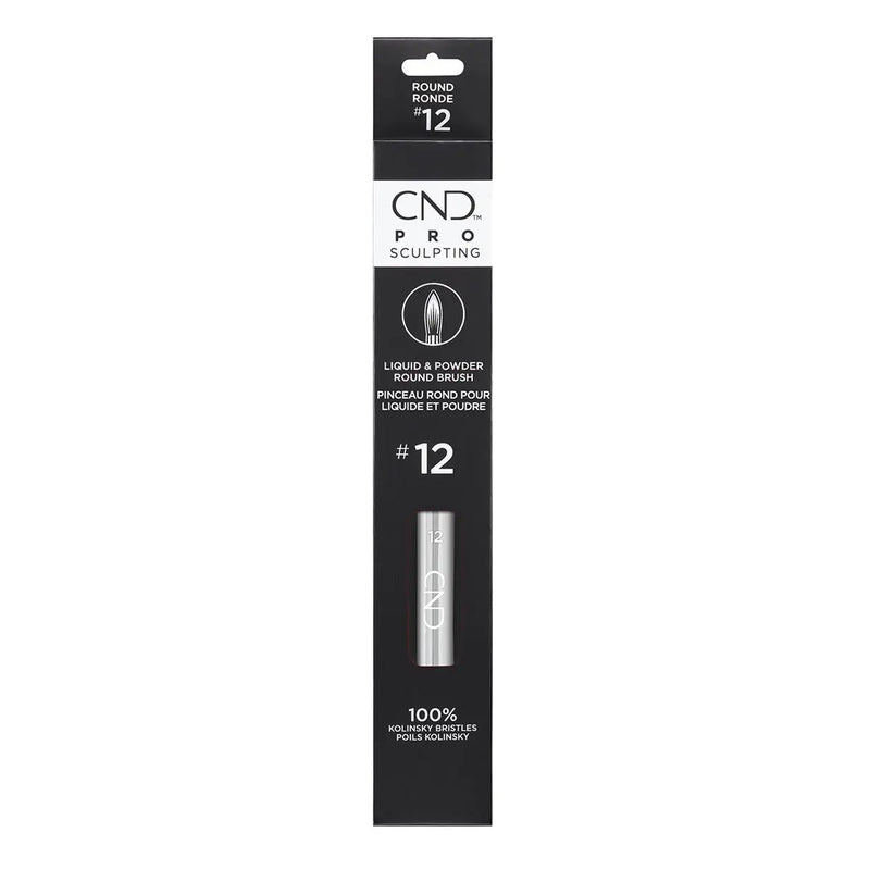 CND - PRO SCULPTING LIQUID & POWDER ROUND BRUSH #12