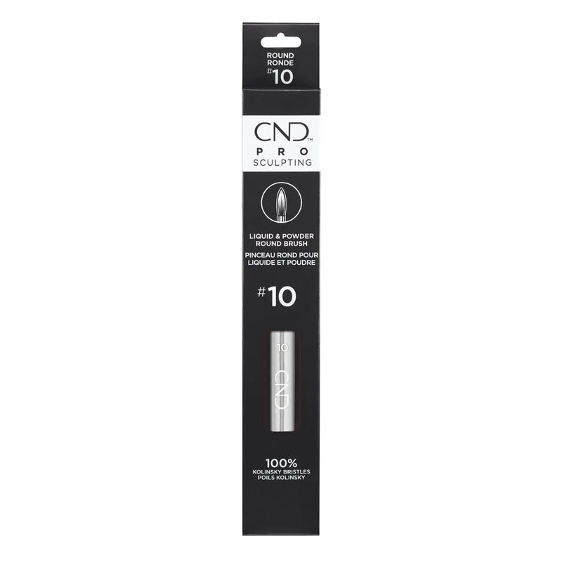 CND - PRO SCULPTING LIQUID & POWDER ROUND BRUSH #10