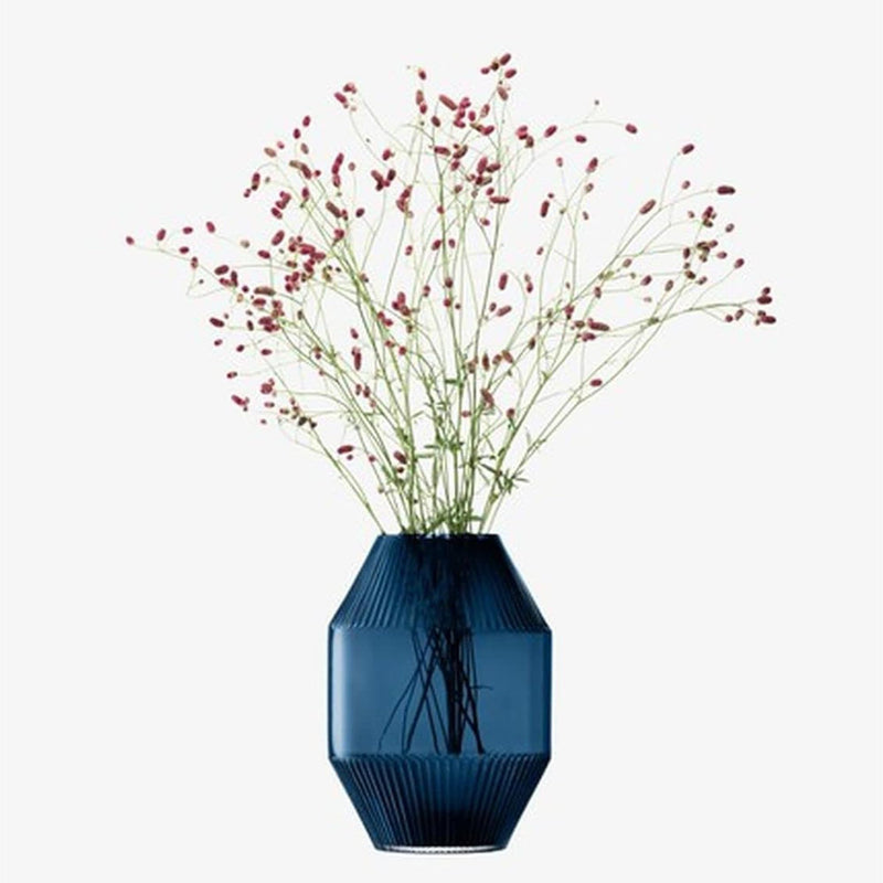 LSA - Rotunda - Vase - Sapphire / H37 cm