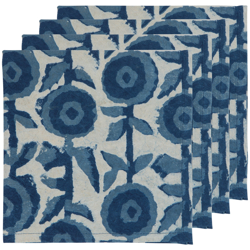 Danica Heirloom - Gilia Block Print Napkin Set of 4