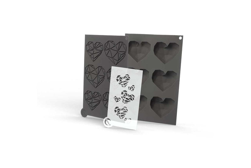 STYLE DE VIE - PLATE-IT -Molds, Love At First Bite  3-Pcs Set,