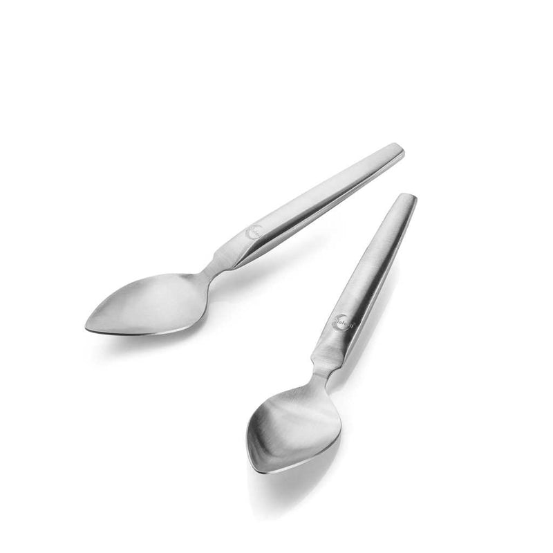 STYLE DE VIE - PLATE-IT - Quenelle Spoon Large  2-Piece Set, Matt Finis