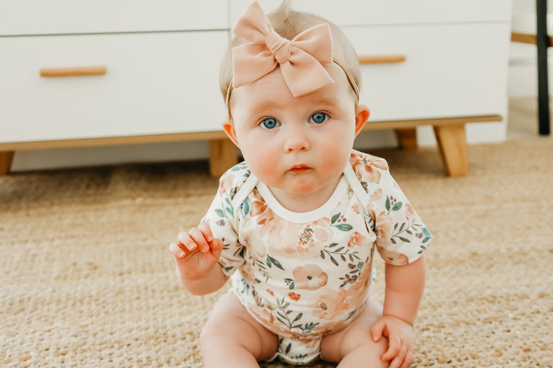Copper Pearl - Autumn Short Sleeve Bodysuit (3-6 months)