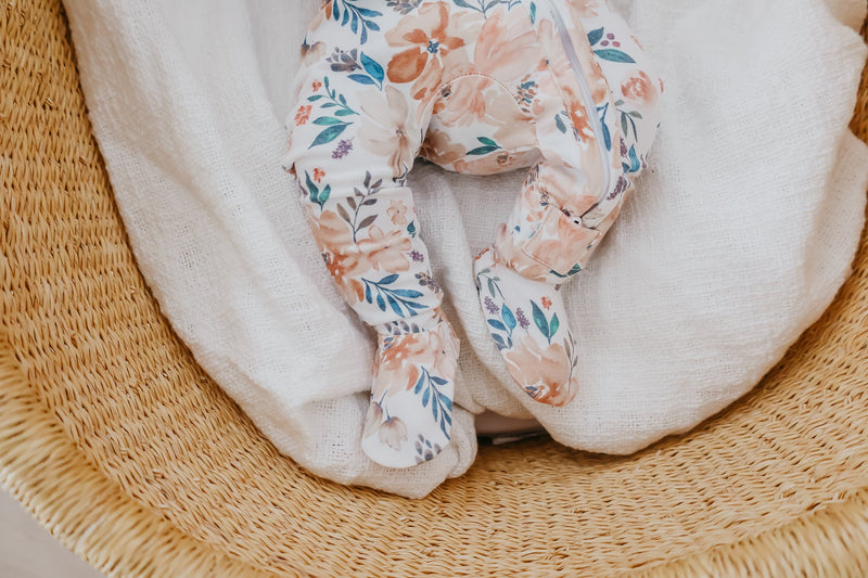 Copper Pearl - Autumn Zip-up Footie Pajama (0-3 months)