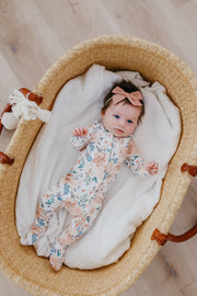 Copper Pearl - Autumn Zip-up Footie Pajama (12-18 months)