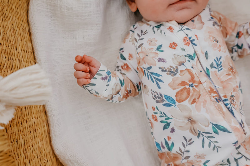 Copper Pearl - Autumn Zip-up Footie Pajama (18-24 months)