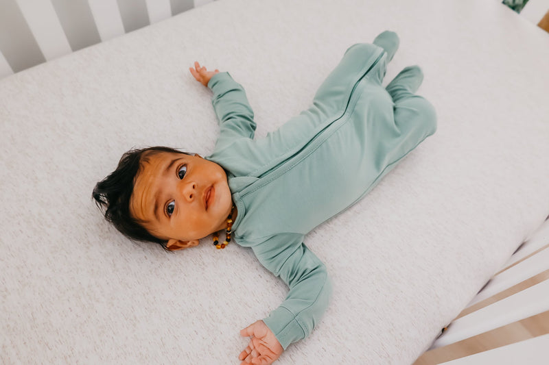 Copper Pearl - Briar Zip-up Footie Pajama (0-3 months)