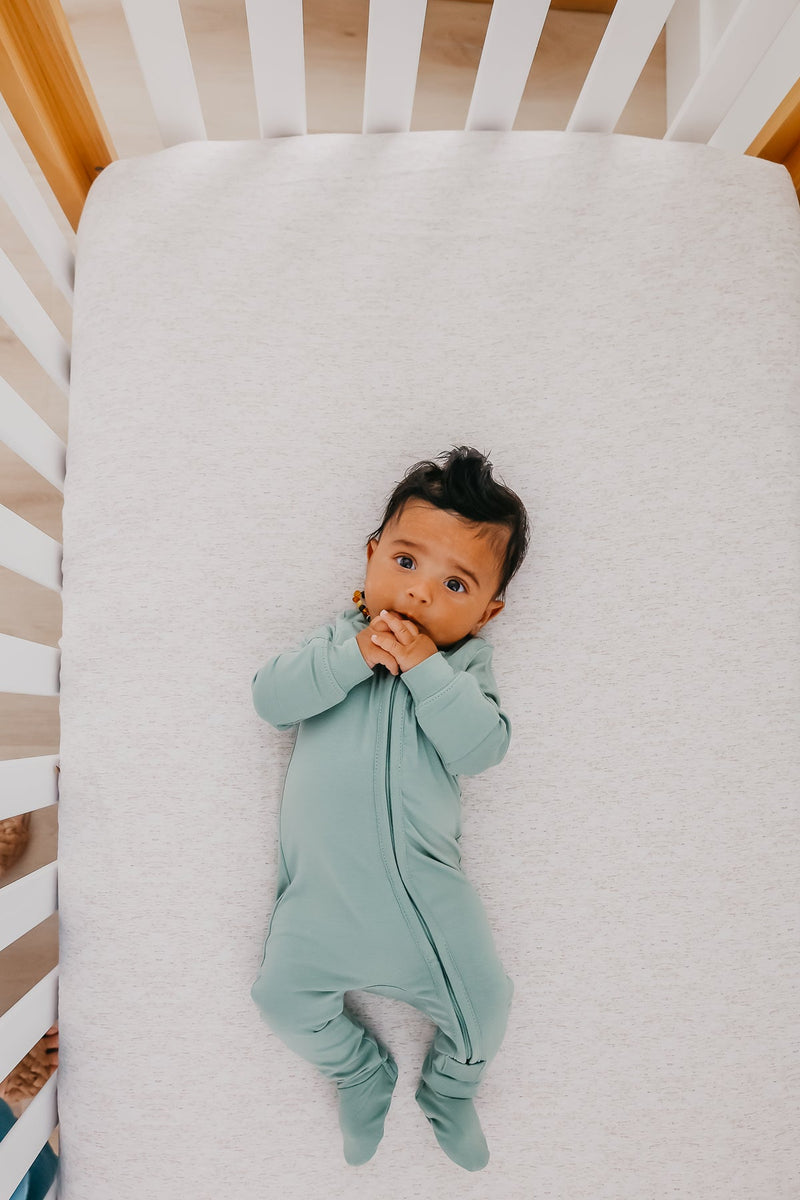 Copper Pearl - Briar Zip-up Footie Pajama (6-12 months)