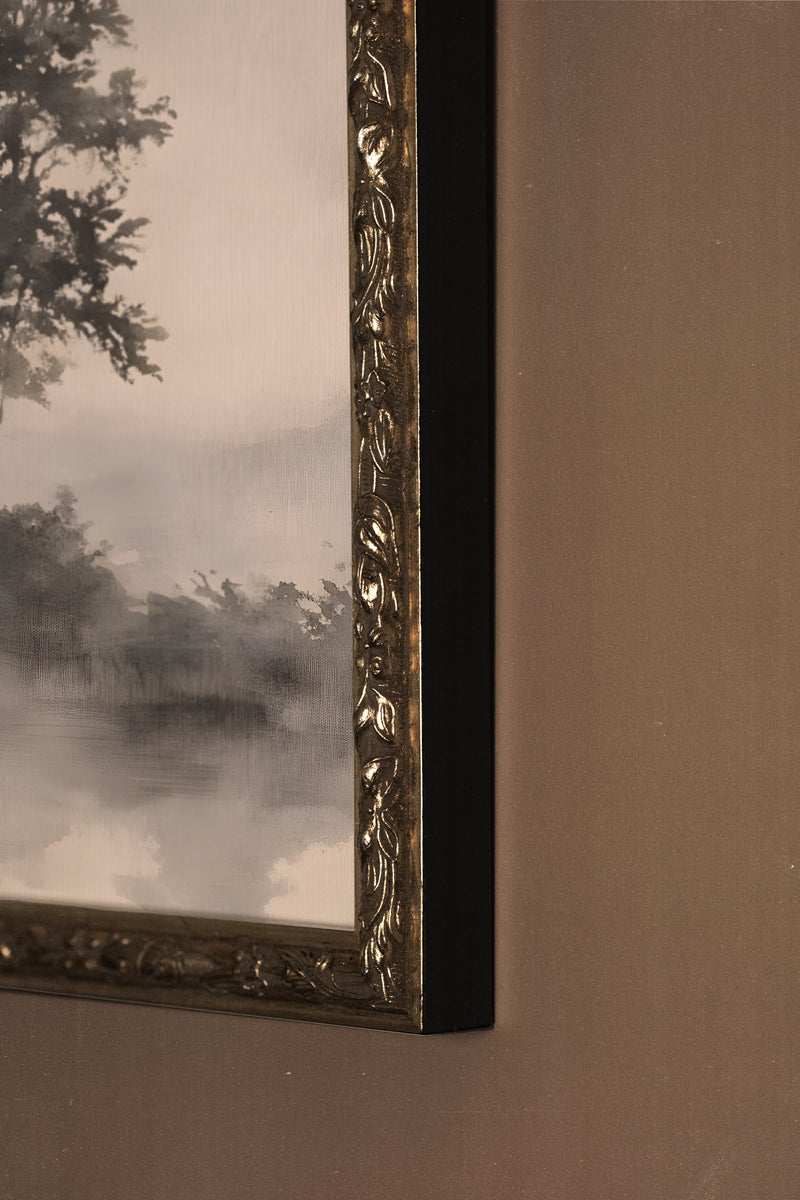 SILENCE DE LA BRUME, CADRE VINTAGE ARGENT