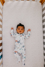Copper Pearl - Jo Zip-up Footie Pajama (12-18 months)