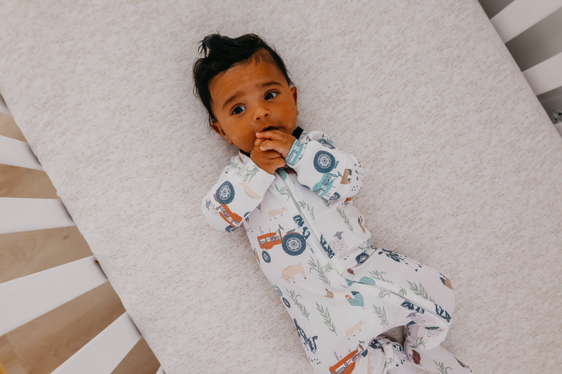 Copper Pearl - Jo Zip-up Footie Pajama (3-6 months)