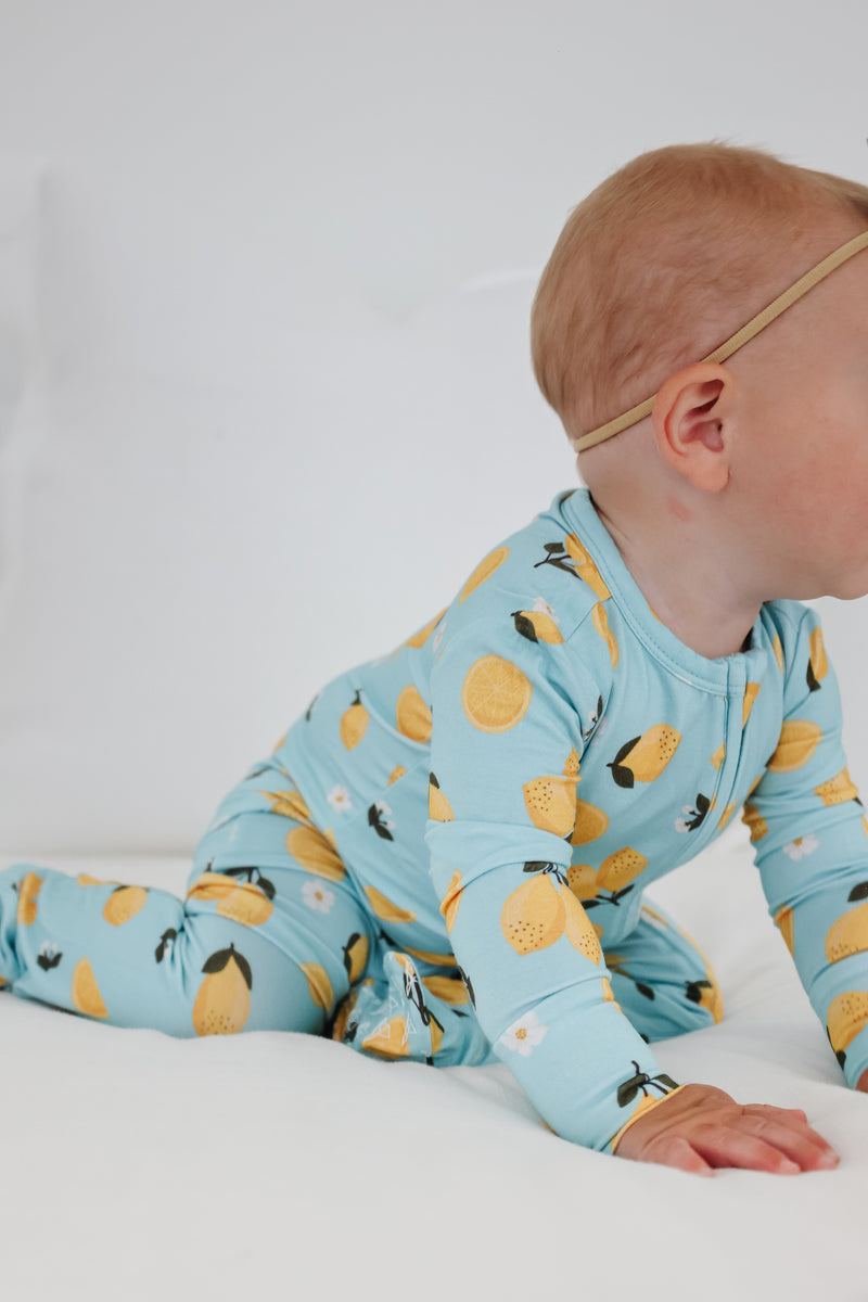 Copper Pearl - Lucy Bamboo Zip-up Footie Pajama (0-3 months)
