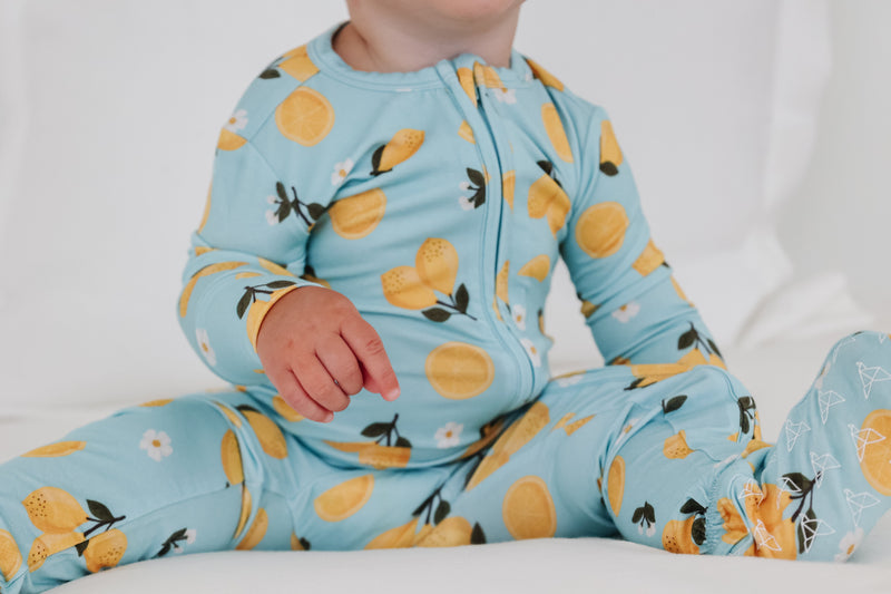 Copper Pearl - Lucy Bamboo Zip-up Footie Pajama (3-6 months)