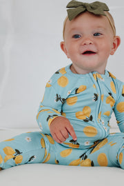 Copper Pearl - Lucy Bamboo Zip-up Footie Pajama (6-12 months)