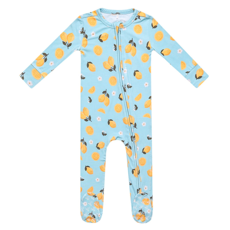 Copper Pearl - Lucy Bamboo Zip-up Footie Pajama (Newborn)