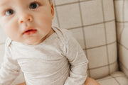 Copper Pearl - Oat Long Sleeve Bodysuit (18-24 months)