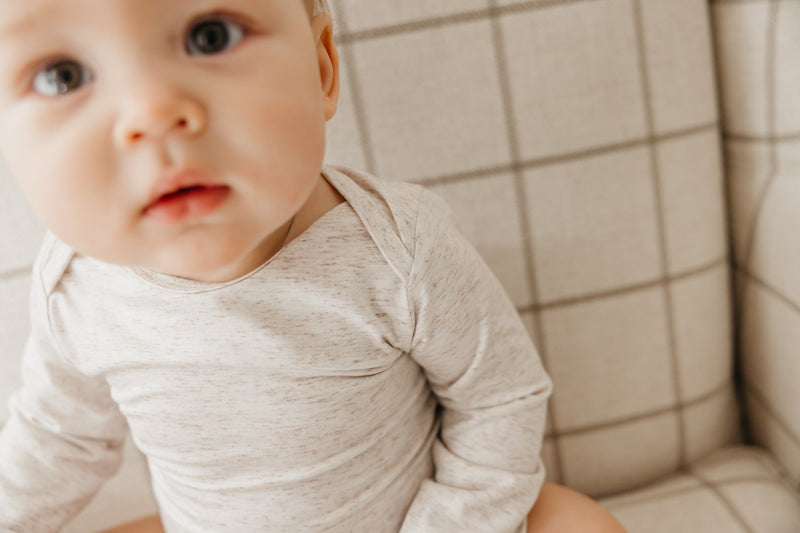 Copper Pearl - Oat Long Sleeve Bodysuit (18-24 months)