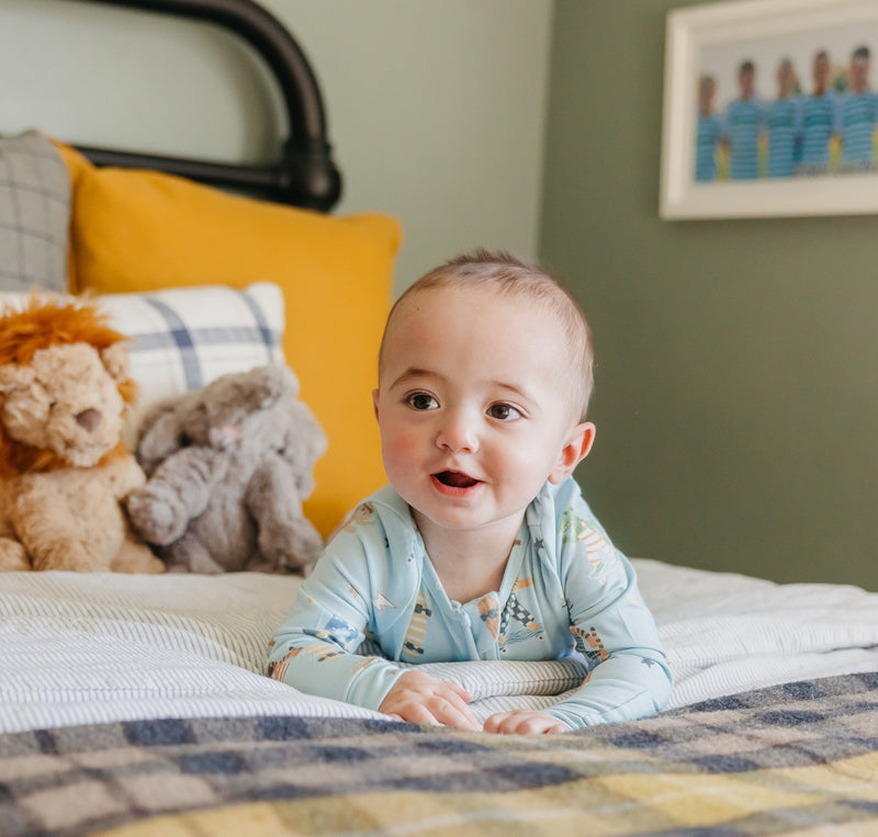 Copper Pearl - Tanner Zip-up Footie Pajama (6-12 months)