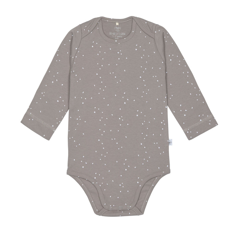 Lassig - 4kids - Long Sleeve Body Wrap GOTS - Cozy Colors Wear - Sprinkle taupe | 0 - 2 months