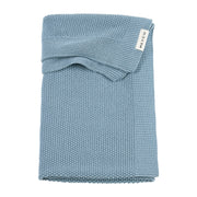 Meyco Baby Mini Relief Knitted Baby Blanket – Jeans Blue – product view