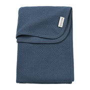 Meyco Baby Pure Flannel Baby Blanket – Indigo – product view
